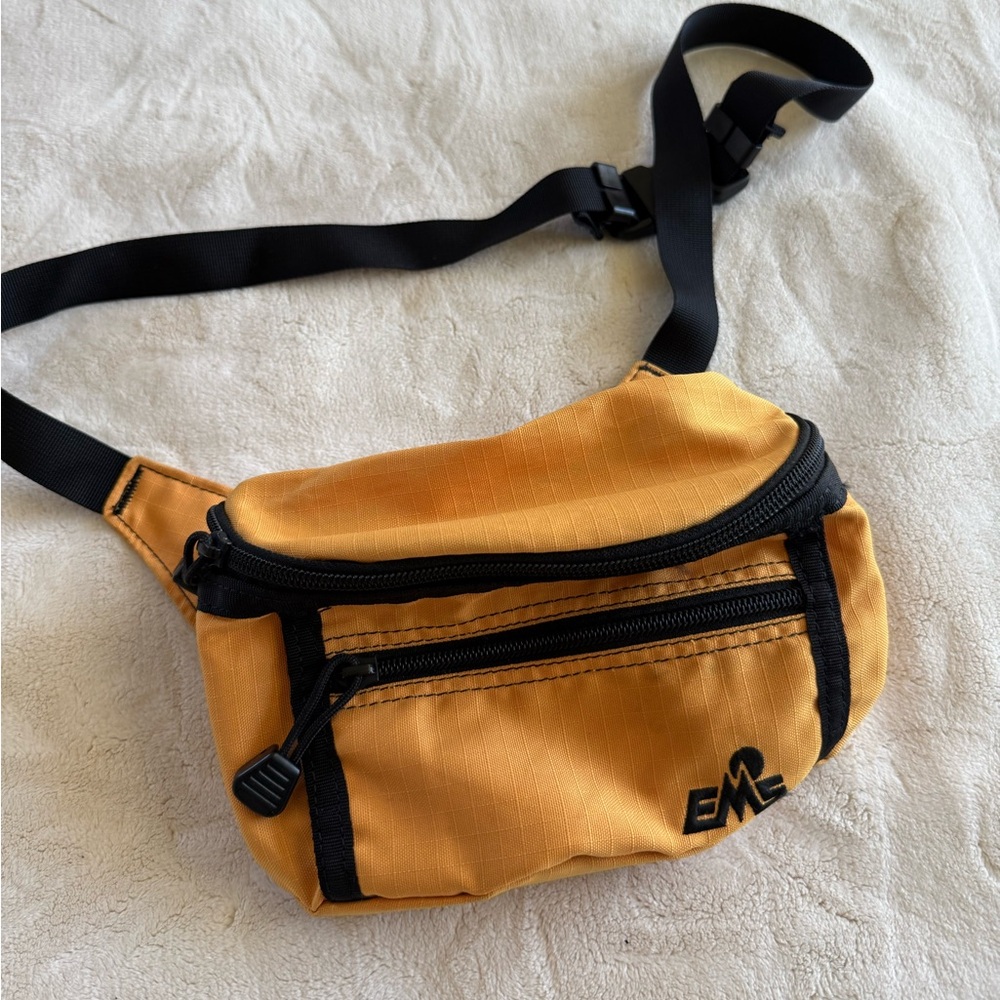 Orange and Black Men's Crossbody Bag